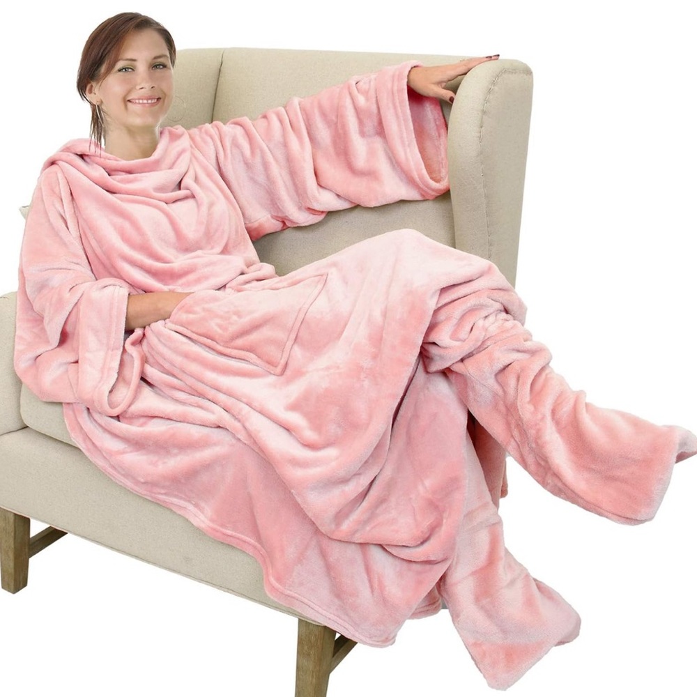 Catalonia wearable blanket pink